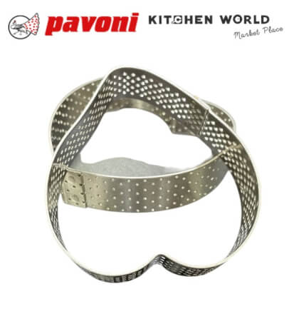 พิมพ์เค้กสแตนเลสทรงหัวใจเจาะรู PAVONI BW1436-14 ขนาด 7.5 ซม._3
